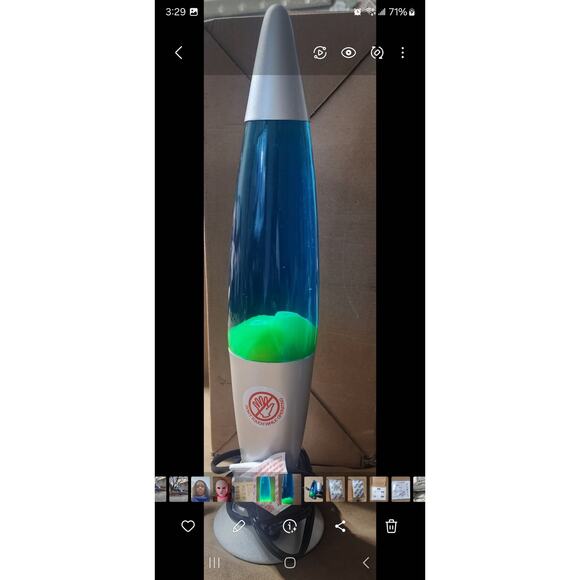 Lava Lite 2124 Classic 16.5-Inch Lava Lamp Yellow/Blue - Picture 3 of 4